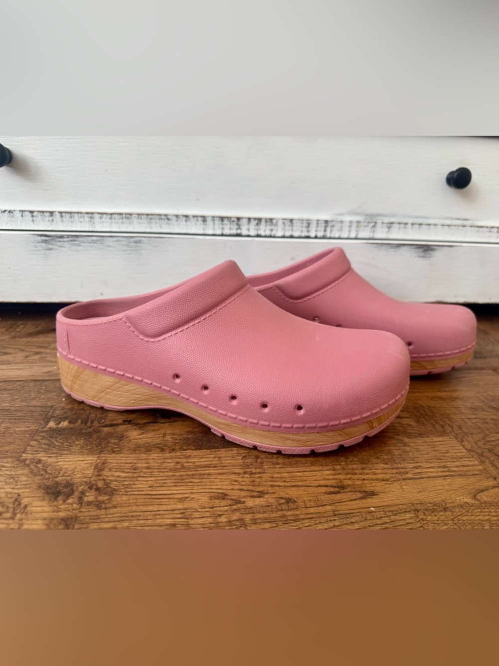 Dansko Kane Rose Backless Clogs Nursing Shoes Size 39 8.5 9 Women's